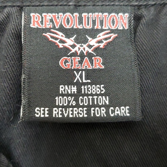 Revolution Gear men shirt buttons up size XL - Picture 5 of 6